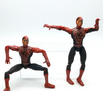 SPIDERMAN DAMAGE FACE FIGURE ( PER PIECE )