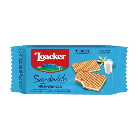 Loacker Sandwich Milk Vanilla 75g