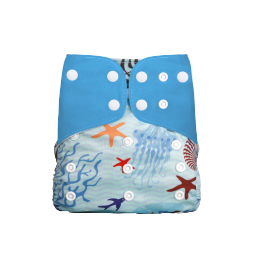 Reusable Waterproof Diaper With Single Size Print D46