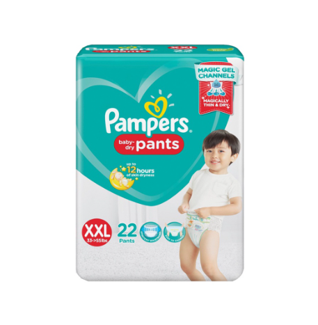 Pampers Baby Dry Pants Diapers XXL 22s x 1 pack (22 pcs) - 15-25kg
