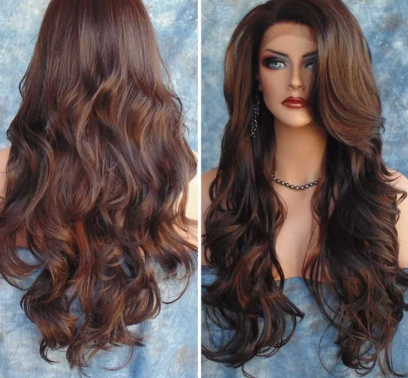 Women Fashion Long Wavy Curly Hair Cospaly Costume Full Wigs Hair Extension