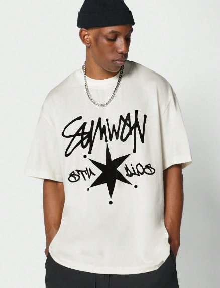 SUMWON Tee With Front Star Graphic Print
