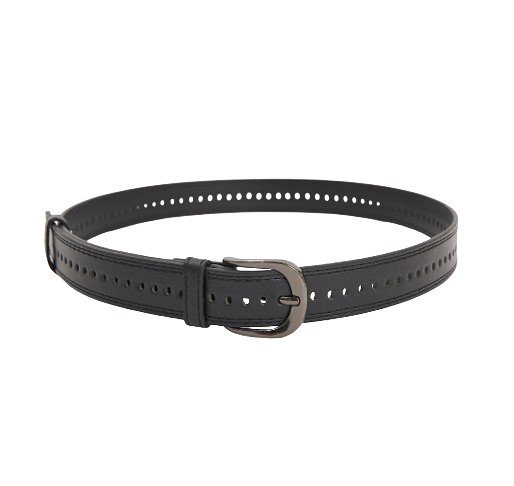 Lovito Women Casual Plain Basic Belt L69AD048 (Black)