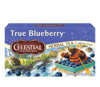 Celestial Seasonings True Blueberry Herbal Tea 20 bags
