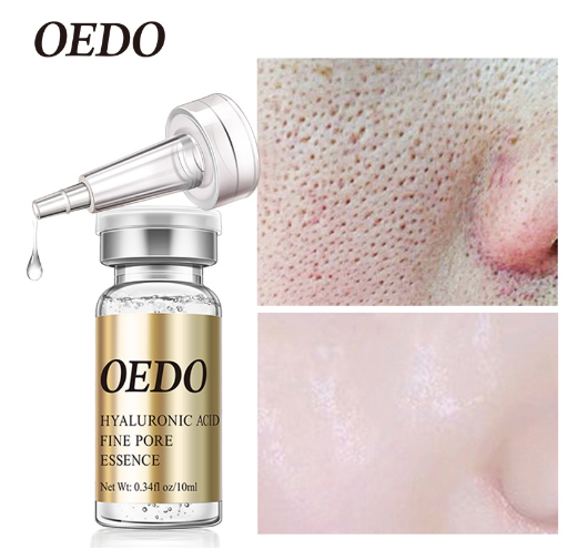 OEDO Shrink Pores Serum Hyaluronic Acid liquid Moisturizing Face Serum Whitening Skin Care Anti Aging Anti Wrinkle Essence 10ML