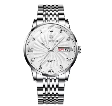 Binbond Original Luxury Watch Fashion Waterproof Business Watch Men Stainless Steel Wrist Watch M7