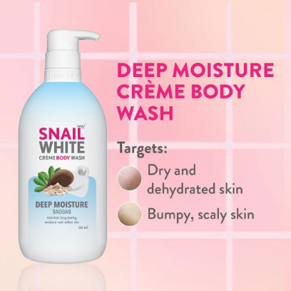 Snailwhite Deep Moisture Crème Body Wash 500mL