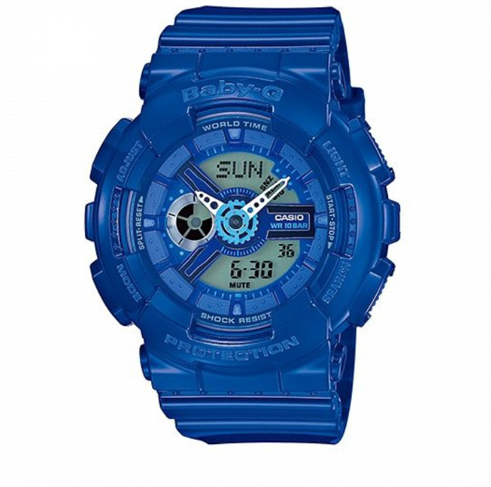Casio Baby-g BA-110BC-2A Digital Analog Rubber Strap Watch For Women