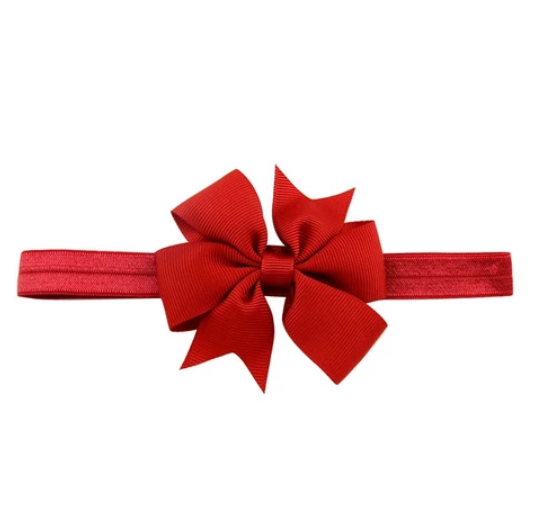 Cute Kids headband Kids Chiffon Bowknot Headbands Solid Color Hair Bows Hair Band Accessories H11