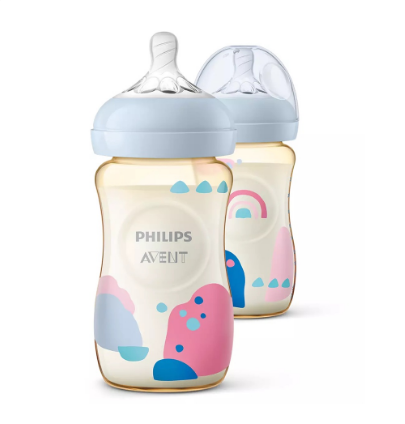 Philips AVENT 9oz Natural PPSU Premium Baby Bottle, 2-pack