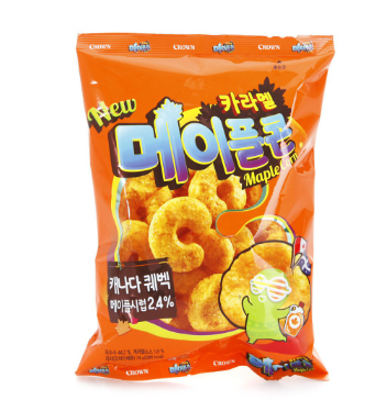 Crown Caramel Maple Corn Snacks 74g