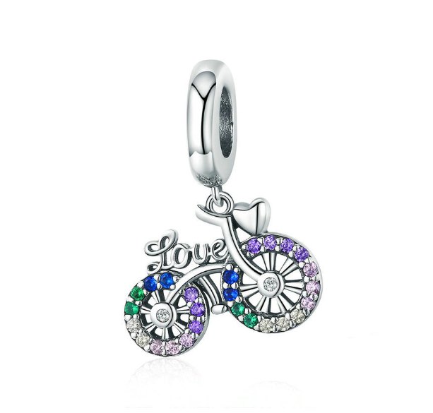 2023 New 925 Silver Pandora Charms Heart Love Family Bracelet Pendant Charm Jewelry S5