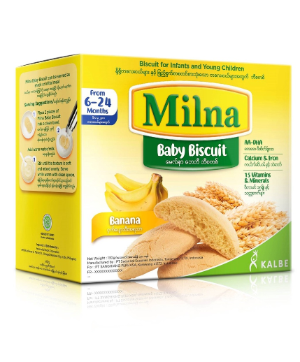 Milna Baby Biscuit Banana 130g