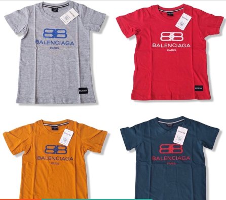 Balenciaga Paris Tshirt Logo Graphic For Boys