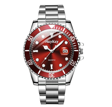 Luxury Men Stainless Steel Business Watches With Calendar Male Sport Quartz Watch M002