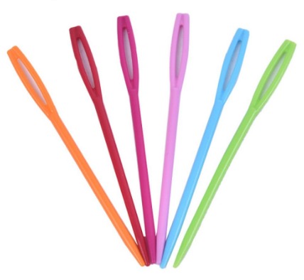 100 Pieces Plastic Darning Threading Weaving Sewing Needles For Kids Craft 7cm Nice