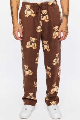 Forever 21 Men's Teddy Bear Print Lounge Pants