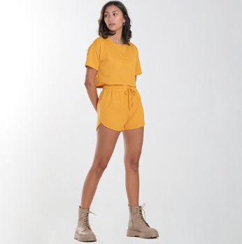 Lee Terno Set for Women in Mustard