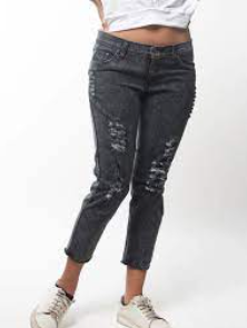Next Jeans Distressed Acid Wash Ankle Jeans