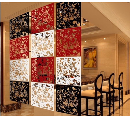 Hollow Hanging Screen Modern Butterfly Flower Curtain Room Divider Partition Home Decor