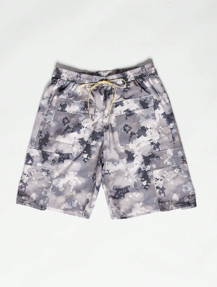 SUMWON Nylon Cargo Short With All Over Print
