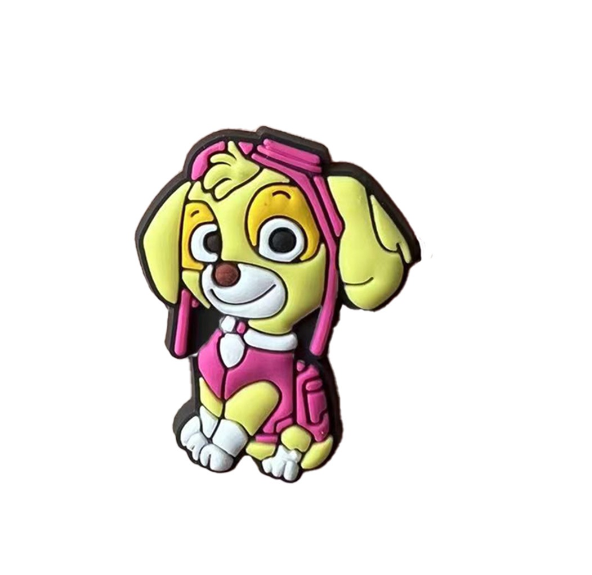 Cartoon Dalmatian Dog Jibbitz Crocs PAW Patrol Shoe Charms Ryder Bulldog Jibitz Charm Pin Chihuahua Jibits Crocks for Women Shoes S2