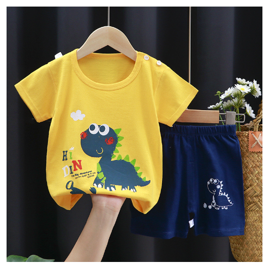 Boy Clothes Corp Terno for Kids Boys Fashion Sando Shorts Set Summer Terno For Kid Boy D9