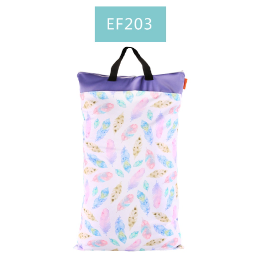1Pcs Large Hanging Wet Dry Pail Bag for Cloth Diaper Inserts Nappy Laundry With Two Zippered Waterproof Reusable c9
