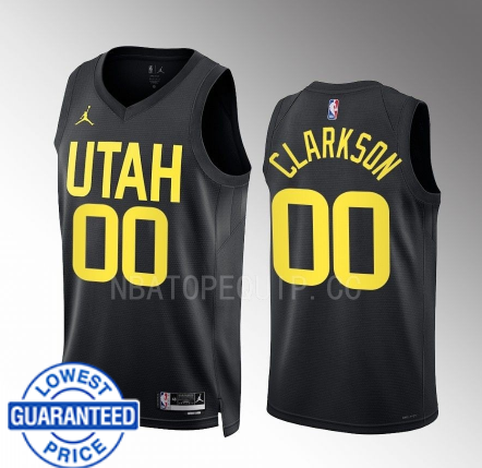 Men's Utah Jazz #00 Jordan Clarkson 2019-20 City Orange Jersey