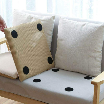 Non-Slip Stickers Self Adhesive Hook Loop Fastener Tape Locking Dots Bed Sheet Sofa Fixing Clip