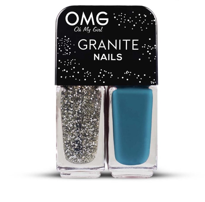 OMG Granite Nail Polish Lunar Rock 5ml x 2