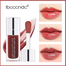 IBCCCNDC Lip Oil Plumping Crystal Jelly Moisturizing Lip Gloss 6ML Mahogany