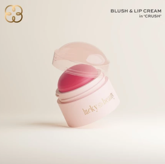 Lucky Beauty Blush & Lip Cream In Crush
