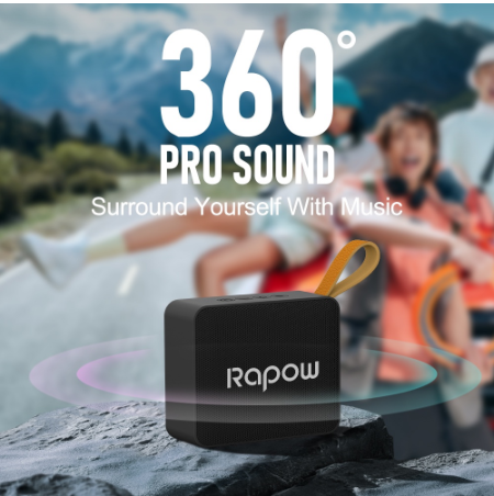 Rapow By Mitsushi BT06 Bluetooth Speaker 3D Stereo Super Surround Sound Portable Wireless Speaker