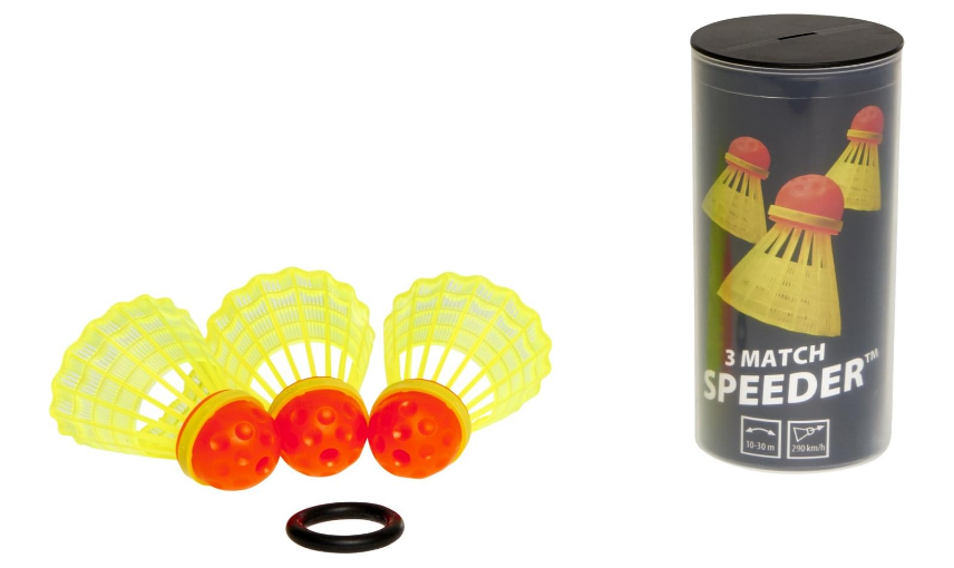 Speedminton Match Speeder 3Pk Speeder Tube Birdies for Outdoor Games Speed ​​Badminton/Crossminton