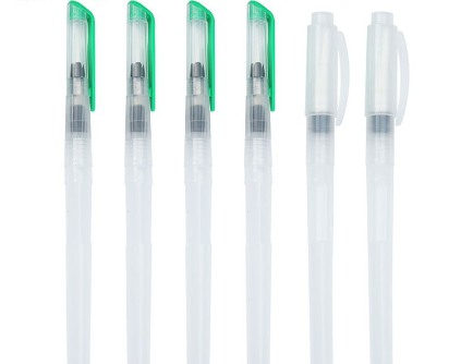 SeamiArt 1 Pc. Large Capacity Barrel Water Pen For Watercolor Painting Round Flat Brush Shape