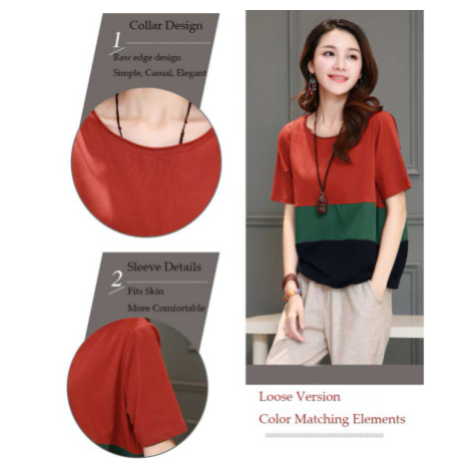 Plus Size Women's T Shirt Short Sleeve Women Loose Bottoming Top