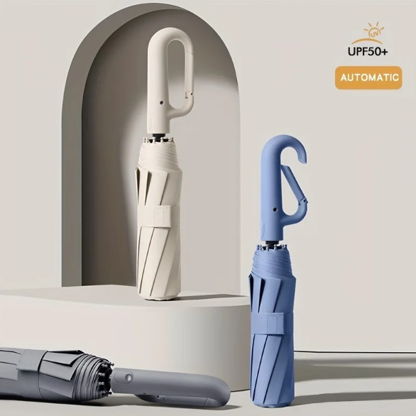 24 Ribs Automatic Umbrella Storm Resistant Large Anti Umbrella For Sun And Rain Umbrella