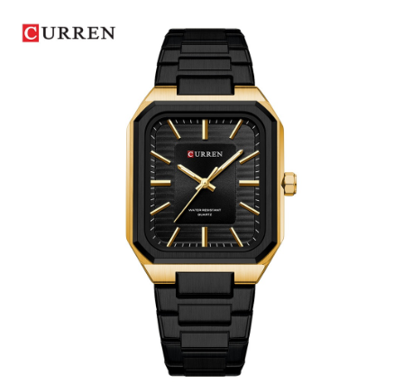 CURREN top luxury Original Genuine casual fashion business temperament simple style quartz waterproof men's watch 8457 X BLACK