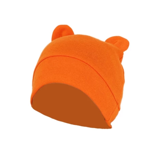 Some Cute Ears Baby Hat Solid Color Beanie Cap Newborn Infants Toddler Autumn Winter Bonnet BB4