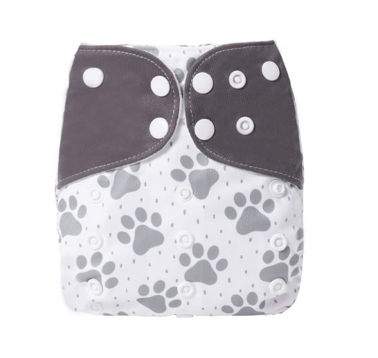 Reusable Waterproof Diaper With Single Size Print D42