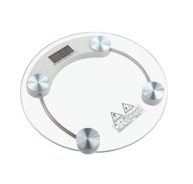 Digital LCD Electronic Tempered Glass Bathroom Weighing Scale 8mm