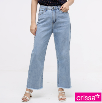 Crissa Denim Long Pants Wide Leg Ladies CSB16-0015