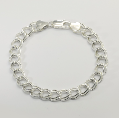 Silver WM062 Italy 925 Link Men's Bracelet