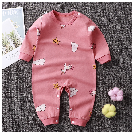 Ready Stock Baby Rompers Jumpsuit Cartoon Animals Newborn Infant Cute Baby Boy Girl Clothes BC1