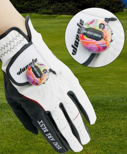 1 Pc 3*3cm Colorful Golf Mini Stroke Score Counter With One Touch Reset Clip