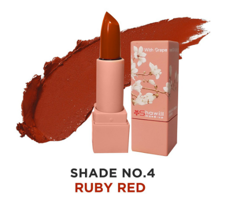 Shawill Make up Lips Creamy Peach Blossom Long Lasting Lipstick Matte lipstick Lip Matte 3.9g