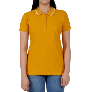 Bobson Ladies Basic Collared Shirt for Women Trendy Fashion Regular Fit 137470-U (Yellow Gold)