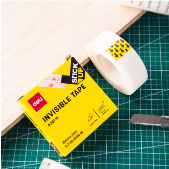 Deli Invisible Tape 18mmx33m (1roll/box) (1pc) EA30110 [7526A30110]