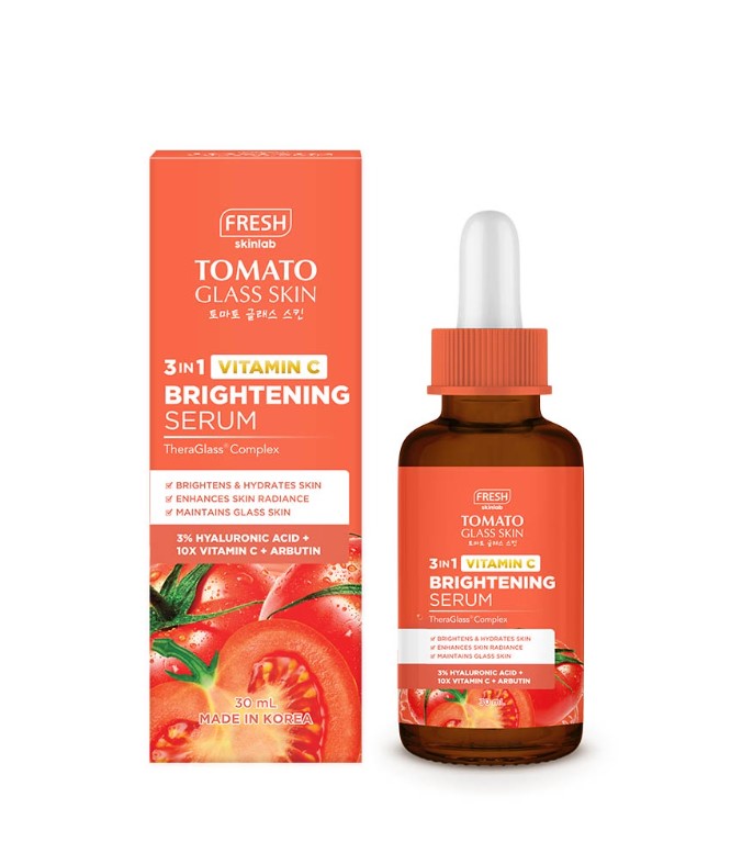 Fresh Skinlab Tomato Glass Skin 3 in 1 Vitamin C Brightening Serum 30ml